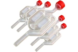 BETTERBREW 5X Bubbler Airlocks - Homebrew Equipment Air-Lock for Wine, Beer & Cider Making