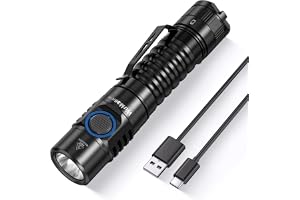 Wurkkos FC11-C LED-ficklampa, 1300 lumen ljus ficklampa | USB-C uppladdningsbar, 90 CRI, bottenmagnet, 5 000 K neutralt ljus