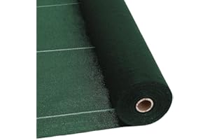 AEFFE BRICO AEFFE Telo Rete Pacciamatura 100 gr/mq in Rotoli, Tessuto Anti Erbacce, Permeabile all'Acqua, Ideale per Ancoraggio Prati Sintetici, Orto, Giardino, Nero e Verde (2 x 10 Metri, Verde)