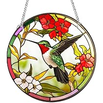 Buntglas Fensterdeko Maiglöckchen - Acryl Sonnenfänger Mit Kette