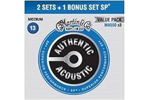 MARTIN Authentic Acoustic SP - Fósforo de bronce (tamaño mediano)