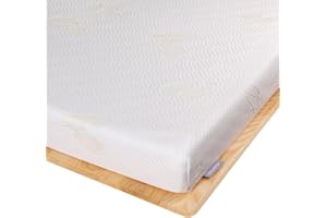 Newentor® Twarda nakładka na materac 120 x 200 cm – 2 w 1 stopień twardości H3 i H4, twarda nakładka na materac o wysokości 7 cm, certyfikat Öko-Tex, poszewka nadaje się do prania