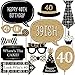 Produktbild Adult 40th Birthday - Gold - Photo Booth Props Kit - 20 Count