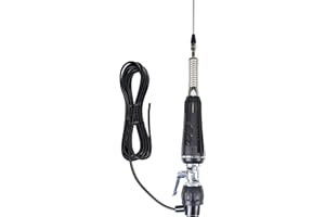 Antenna Can PNI LED 1000 pieghevole, lunghezza 80 cm, con cavo e supporto fisso a farfalla, 26-30 MHz, 300 Watt, si illumina al momento della spedizione