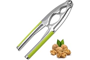 HONGTELLOR Nutcracker Kitchen Tool, Tool for Nuts,Funnel Walnut Pliers, Walnut Cracker Nutcracker Anti-Splash Nutcracker (Green)