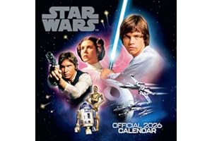 2026 CALENDAR STAR WARS CLASSIC MONTH TO VIEW SQUARE WALL CALENDAR OFFICIAL PRODUCT