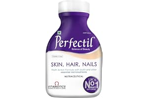 Perfectil Multivitamin Skin, Hair & Nail 60 Tablets Supports Healthy Skin, Hair, and Nails with Biotin, Grape Seed Extract, Calcium, and Magnesium Container Pack