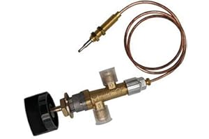 EVENLYAO Fire Pit Gas Control Valve Kit Durable Universal Valve Shaft Low Pressure Fireplace Heater Gas Thermocouple Sensor