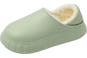 JOMIX Chaussons Femme Maison Pantoufles Faux Daim à Fourrure Peluche Chaussons Chaude Doublure Intérieur Chaussures Femme Hiver Douce Accueil Slippers