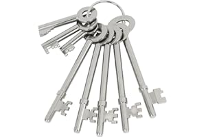 CLNYRWCB Fire Brigade Keys Set, 8Pcs FB, FB1, FB2, FB4, FB11, FB14, Firemans Drop Keys, Fire Door Key for Communal Door Access