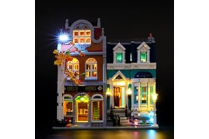 Hosdiy Jeu de Lumière pour (Librairie) Modèle - LED Éclairage Kit Compatible avec Lego 10270 (Seul Lumière, sans Modèle)