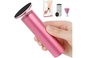 HERBYD Lima eléctrica de pies para eliminar piel dura, lijadora profesional (velocidad ajustable) con 60 discos de papel de lija y cepillo de limpieza para piel muerta seca, talones