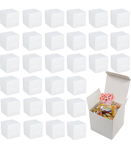 Lot De 15 Boîtes Cadeaux Kraft Pliable 15x15x15 Cm – Brun Naturel, Idéal Anniversaire, Mariage, DIY Et Emballage Cadeaux