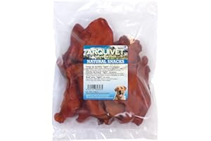 Arquivet Orecchio di Manzo Light - Borsa 10 pz - Snack 100% Naturali per Cani - Chuches, premi, premi, Caramelle, Caramelle per Cani - Tendini disidratati