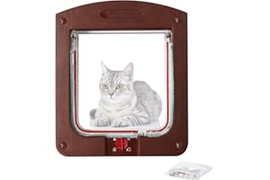 SEMINISMAR Porta per Gatti e Cani, Gattaiola Portina Controllabile 4 Vie