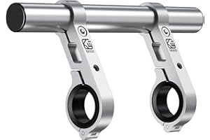 BRCOVAN Estensioni per manubrio in lega di alluminio per bicicletta e moto, estensione per manubrio con doppio supporto a morsetto di montaggio, adatto per manubri di diametro da 2,2 cm a 3,2 cm