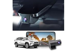 FITCAMX Dashcam kompatybilny z Toyota RAV4 LE XLE Limited XSE Adventure SE Premium Hybrid Gen5 (Model B) od 2022-2025, podwójne nagrywanie 1440 P + 1080 P, G-Sensor, 64 GB
