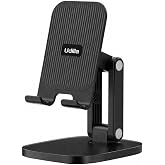 Katlanabilir Masa&uuml;st&uuml; Telefon ve Tablet Standı, Ayarlanabilir Katlanır Telefon Tutucu (Siyah)