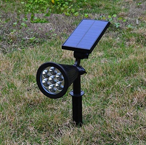 XIAOJIA Solar Spotlight, Waterproof Outdoor Landscape Lighting Solar Powered Wall Light Security Night Lights for Outdoor Yard Garden Lawn , B