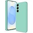 Btstring Case for Samsung Galaxy S25, Soft Silicone Case with Upgraded Camera Protection, Shockproof Slim Case Cover with Anti-Scratch Microfiber Lining, Mint Green