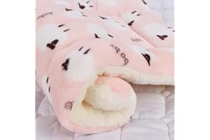 IIK Cozy Calming Cat Blanket, Ultra Soft Dog/Cat Bed Mat with Cute Prints, Dog/Cat Blankets for Indoor Cats, Warm Pet Mat in A Variety of Sizes to Fit Most Pets (D,35 * 27in)