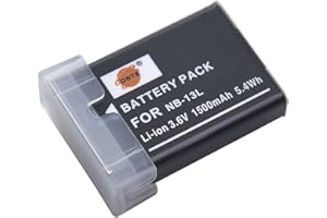 DSTE ELECTRON DSTE NB-13L NB13L Batería de repuesto compatible con Canon G5X, G7X, G9X, G5 X Mark II, G7X Mark II, G9X Mark II