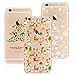 Produktbild Yokata [3 Packs] Merry Christmas Serise, iPhone 6 / iPhone 6s Hülle Weihnachten, Transparent Weiche Silikon Handytasche Handyhülle Schutzhülle TPU Handy Tasche Schale Etui Weich Silicone Bumper Ultra Dünn Slim Durchsichtig Premium Kratzfest Kreative Christmas Gift Motiv Muster Clear Backcover Schutz für iPhone 6 / iPhone 6s (4,7 Zoll) Case Cover - Weihnachten + Christmas Mix + White Christmas Tree