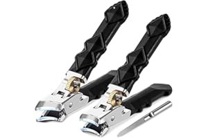 NEOVSUNY 3 Stück Solymody Nagelexpert,Solymody Orthoclip,Nagelknipser Fußnägel,Nagelknipser,Schräger Knipser, Geschenk Edelstahl Nagel für tote Haut,Spritzschutz für Senioren für dicke Nägel