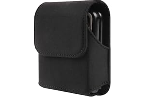 WNHTFAC Waterproof Belt Clip Case Compatible with Samsung Galaxy Z Flip 6 5 4 3 2 1 4G 5G/Motorola RAZR 5G, Mobile Phone Case with Magnetic Closure Compatible with Huawei P50 Pocket/Pocket