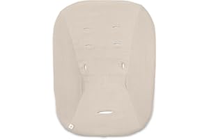 hauck Housse Transat pour Siege Chaise Bebe Highchair Bouncer (Eco) (non Compatible avec autres Modèles), Coton, avec Élastique et Fentes pour Harnais 5 Points, Lavable à 60° - Beige