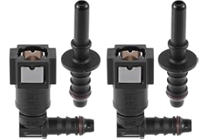 A ABSOPRO 7,89mm a 8mm 90 Gradi Auto Carburante Tubo Rapido Sgancio Connettore 2 Set