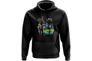 SMARTYPANTS Horror Mystery Van Hoodie Pulover - Halloween Thriller Slasher Killer Doll Friday 13th Nightmare Myers Scooby Shaggy Group Film Movie Cinema Gifts Presents