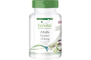 Fairvital | Alfalfa 500mg - Bulk Pack for 8 Months - Medicago Sativa - Vegan - 250 Tablets