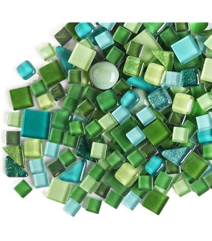 Azulejo De Mosaico De Cristal Translúcido Verde - Para Pared, Baño, Ducha O Cocina, Hoja 30x30 Cm