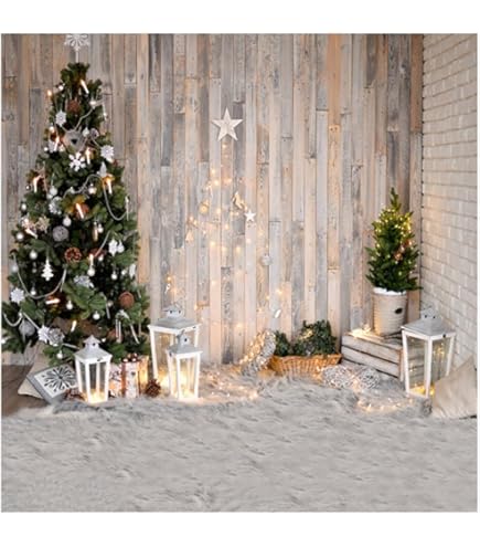 5x4ft Winter Snow Natural Scenery Backdrop Log Cabin Sunset Snowy Mountains Forest Pine Trees Background Banner Home Wallpaper Decor Family New Year Party Photo Booth Props - View #13