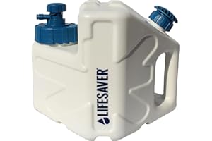 LifeSaver Cube Portable Water Filter - Portable 5L Purifier for Overlanding & Emergency Water Supply, Purifies 5000L, Easy to Use, Family Size Travel Essentials, Removes 99.99% Viruses & Bacteria