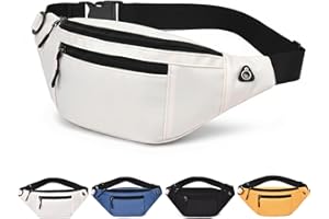 ZIDOLEY Bauchtasche Herren & Damen – wasserdichte Gürteltasche für Reisen, Alltag & Outdoor – Leichte gürteltasche Damen Hüfttasche Outdoor Groß Handytasche Sport Wasserdicht (Weiß)