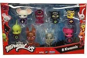 Miraculous Ladybug & Cat Noir Kwami Figuras de Caja de 8 CV