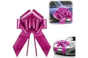 YOYEAH Lazo de coche XXL (76 cm/30 pulgadas) – lazo de regalo grande para coche, Navidad y hogar. Lazo gigante perfecto para coches y electrodomésticos, coche de 18 cumpleaños (rosa)