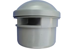 Aquer Vanne d’aération pour installations sanitaires DN110 - 100 % hermétique - Fabriqué en Union Européenne - Résiste à des températures de 0 à 60 °C - Compatible avec les tuyaux HT DN-110