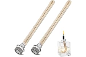 Wekuw 2 Pezzi Stoppino Lampada Catalitica, Lampada per Oli Profumati Stoppino Bruciatore Catalitico Diffusore Aromaterapia,per Bruciatore Diffusore Aromaterapia Decorazione,18 mm (Argento)