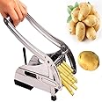 Virangna Enterprise Stainless Steel Fries Potato Cutting Cutter Machine Maker Slicer Chopper with 2 Chips Cutter, Salad Vegetable & Potato Chipper French Fries Cutter for Kitchen (Pack of 1)