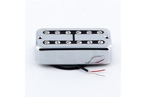 FLEOR Alnico 2 Electric Guitar Humbucker Bridge 4-5K Pickup for FT Style Guitar,Chrome