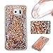Produktbild Samsung Galaxy S6 / G920 Handy Hülle, Docrax Handyhülle Glitzer Flüssig Silikon Stoßfest Kratzfest Schutzhülle Bumper Case für Samsung Galaxy S6 - DOYBO41529 Gold #3
