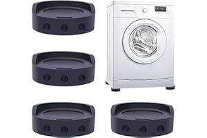 FEMONGY schwingungsdämpfer waschmaschine, 4 stück antirutschmatte waschmaschine - verhindern, dass sich die Waschmaschine bewegt - antivibrationsmatte waschmaschine für Waschmaschinen Trockner(5,5cm)