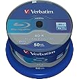 VERBATIM BD-R SL Datalife 25gb 6X 50pack, Multicolore