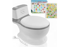 PARVULITOS Orinales Infantiles para niños y niñas desde los 18 meses - Cómodo, Estable y Fácil de Limpiar – Orinal Bebe que Incluye Pegatinas – Vater para Niños con Tapa y Respaldo – WC Portátil niños