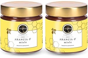 CO’ BELLI IL GUSTO FATTO IN CASA Fruchtkompott aus Orangen und Honig, handwerklich in Italien hergestellt, mindestens 70% Fruchtanteil, ohne Zusatzstoffe, 2x220g