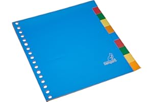 Kangaro Zakładki A5 puste PP 120 micron 17r. 10-częściowy posortowane zakładki, 21 x 18 x 0,1 (produkt holenderski)