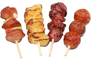 jojofuny Modelos De Alimentos De Plástico 4 Piezas Juego de Comida Falsa Barbacoa de Juguete de Comida para Niños Barbacoa Juguetes Parrilla Juego de Cocina Juguetes Comida Falsa